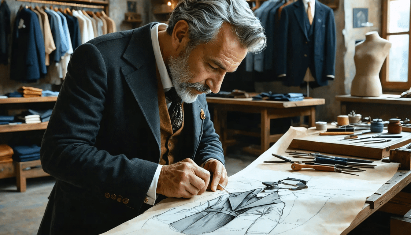 découvrez l'atelier de luca, un espace dédié à l'artisanat du costume sur-mesure. plongez dans un voyage unique où tradition et savoir-faire se rencontrent pour créer des pièces personnelles et élégantes adaptées à chaque occasion.