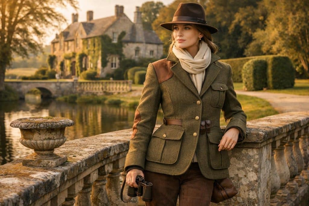 découvrez l'alliance parfaite entre fonctionnalité et raffinement avec notre exploration des vestes inspirées du style chasse, sublimées par l'élégance anglaise intemporelle.
