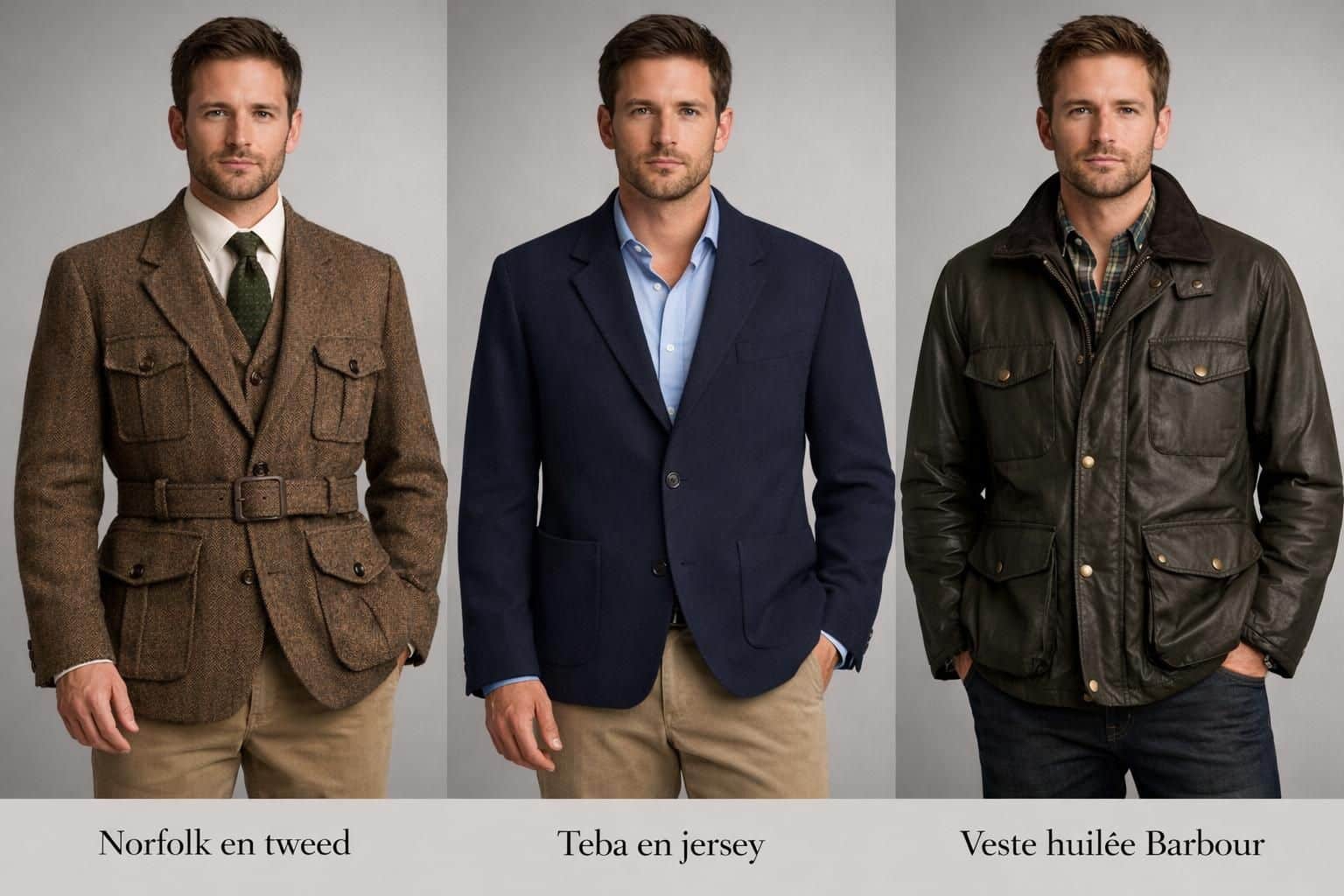 découvrez l'élégance anglaise fusionnée au style chasse à travers notre exploration des vestes dérivées, alliant tradition et raffinement.