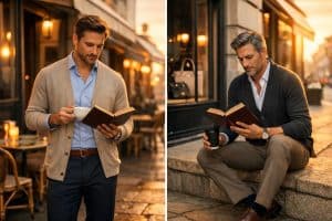 découvrez comment le cardigan s'impose comme l'accessoire incontournable du gentleman moderne, alliant élégance et confort pour un style raffiné au quotidien.