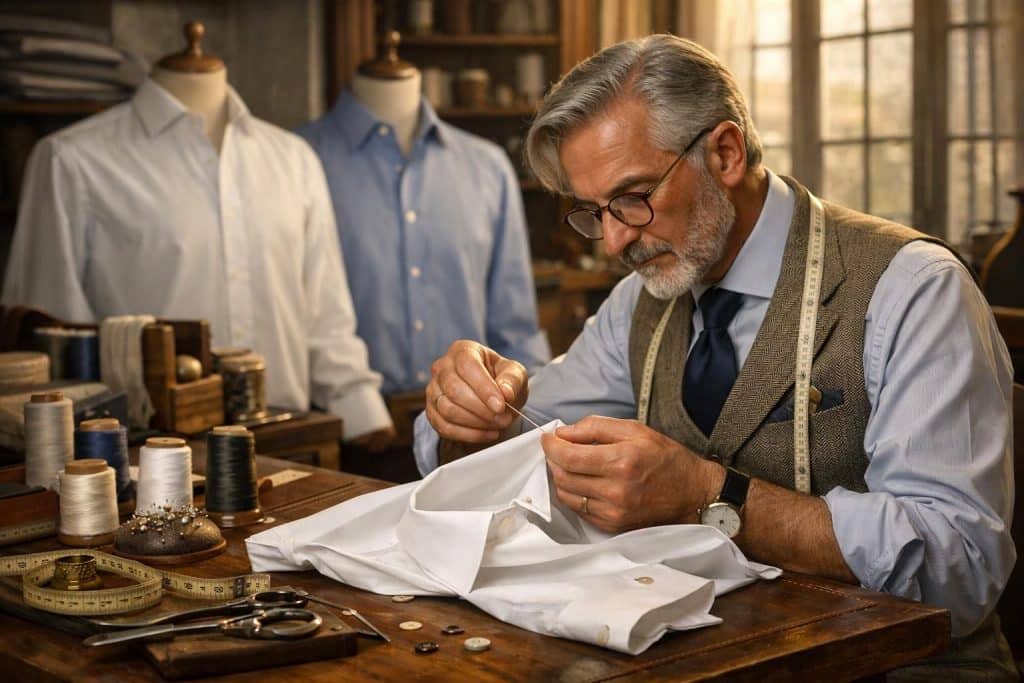 découvrez le guide ultime des finitions sartoriales pour des chemises d'exception, alliant élégance, qualité et savoir-faire artisanal pour un style raffiné et unique.