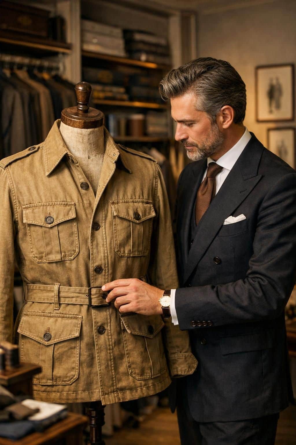 découvrez les vestes d'inspiration chasse avec un focus sur la saharienne et la veste safari, des incontournables alliant style et fonctionnalité pour vos aventures.