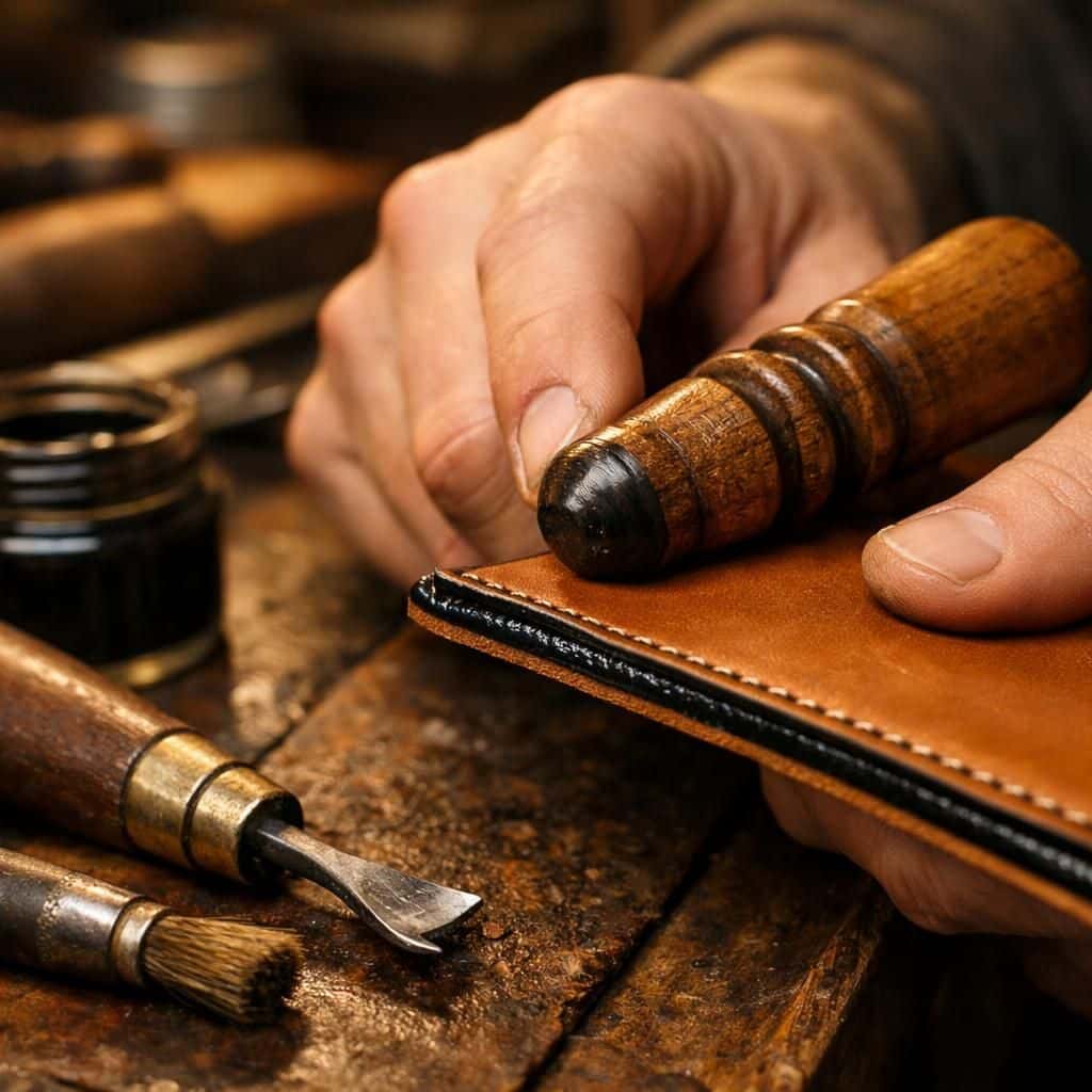 découvrez les techniques artisanales en maroquinerie pour maîtriser les finitions de tranche et obtenir un rendu impeccable sur vos créations.