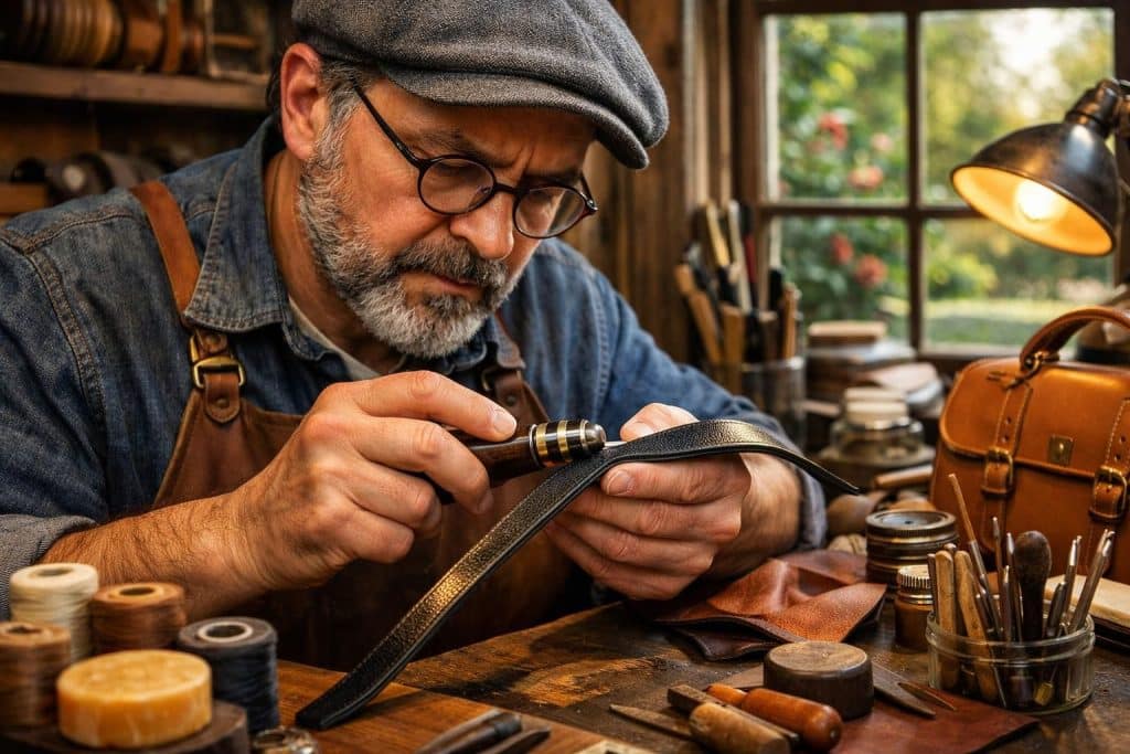 découvrez les techniques artisanales en maroquinerie pour maîtriser les finitions de tranche et obtenir un rendu impeccable sur vos créations en cuir.