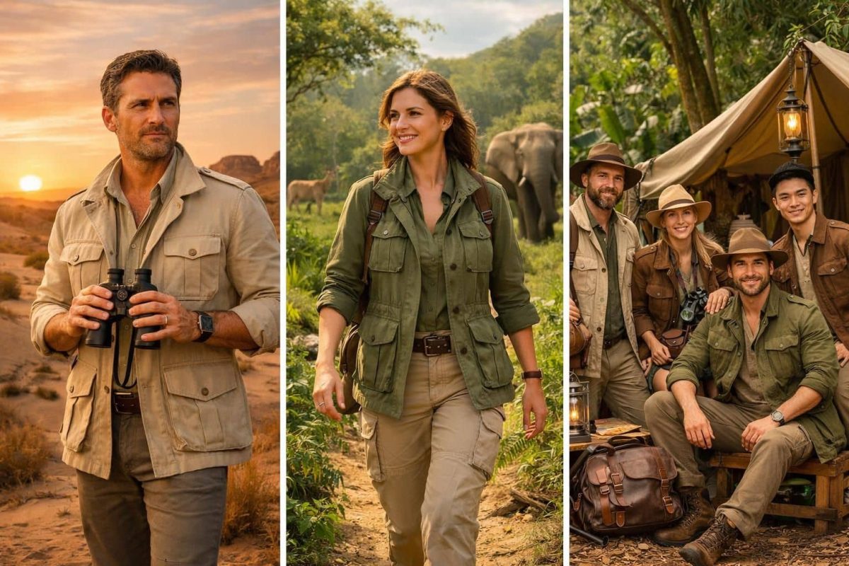 découvrez les vestes d'inspiration chasse avec un focus sur la saharienne et la veste safari, des pièces alliant élégance et fonctionnalité pour un style aventurier.